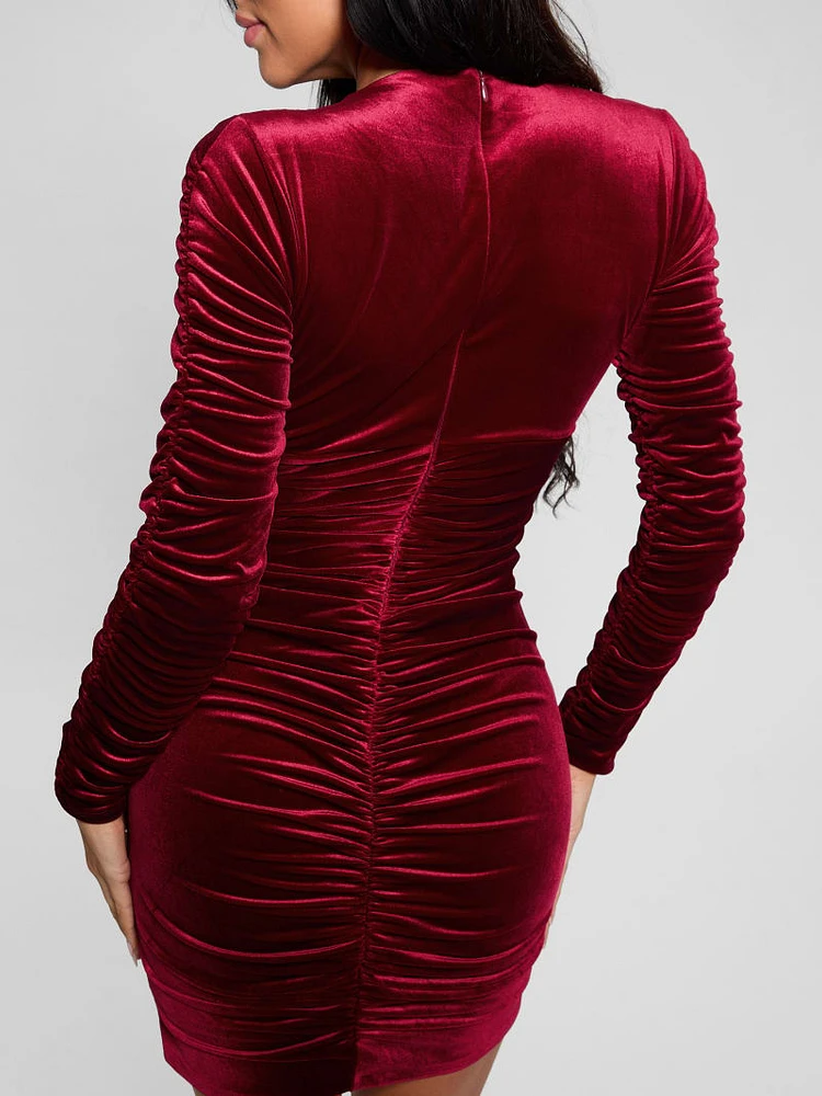 Eco Ivana Velour Dress