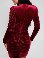 Eco Ivana Velour Dress