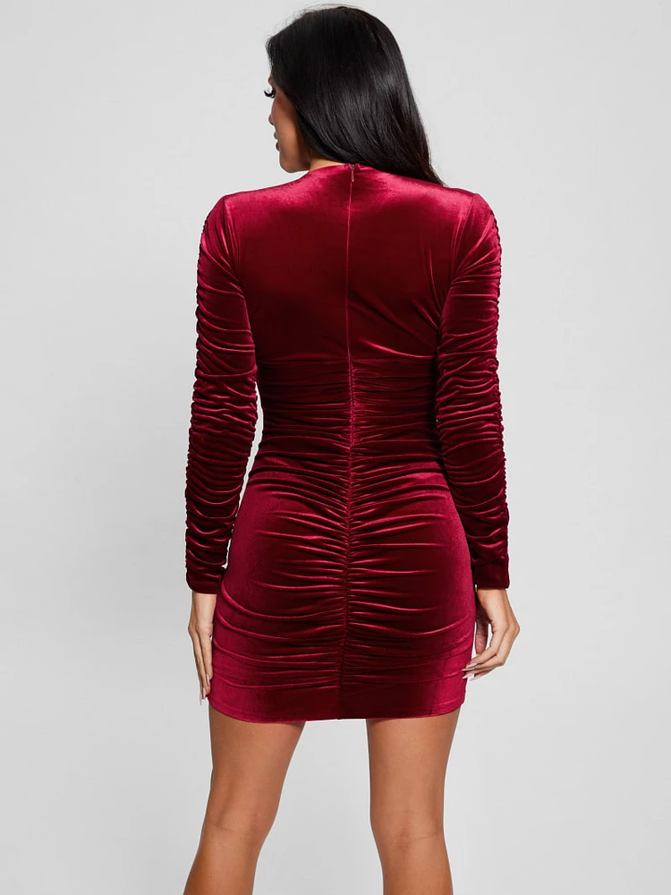 Eco Ivana Velour Dress
