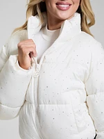 Antonia Strass Rhinestone Puffer Jacket