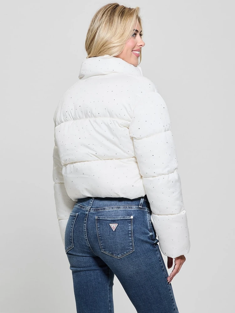 Antonia Strass Rhinestone Puffer Jacket
