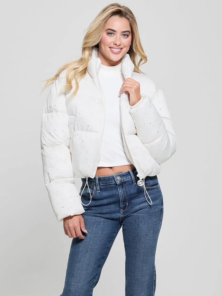 Antonia Strass Rhinestone Puffer Jacket