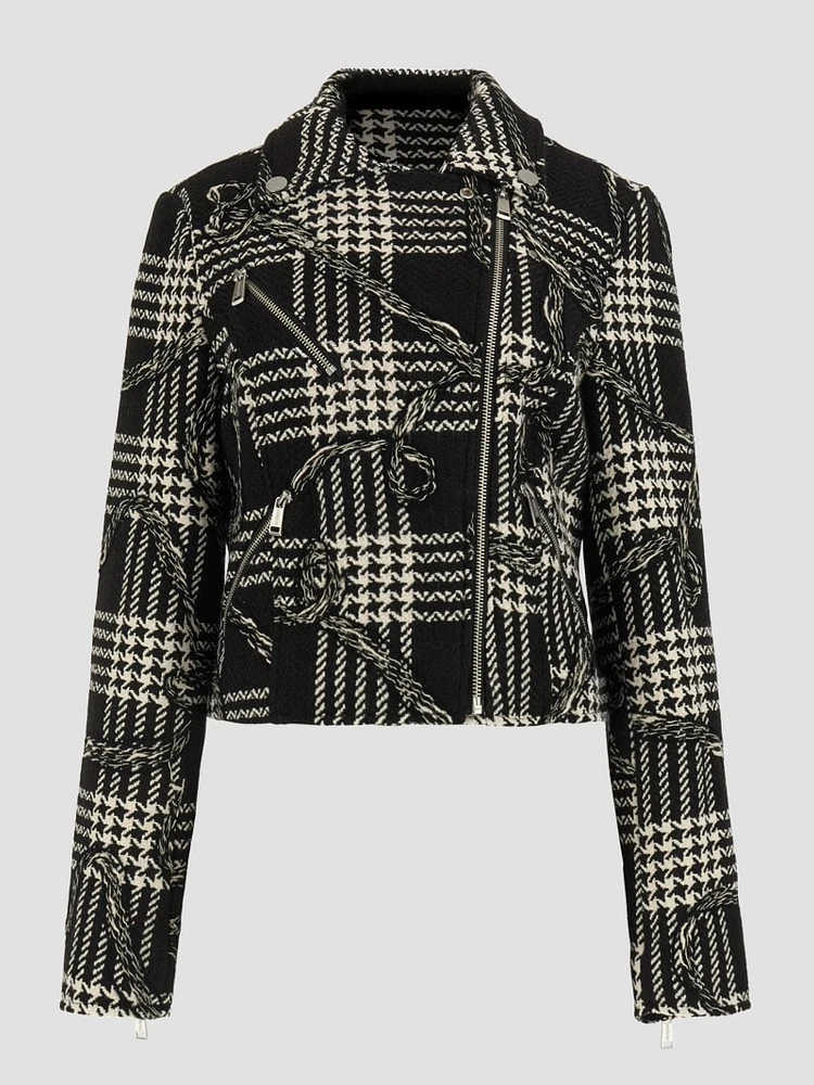 Dover Plaid Moto Jacket
