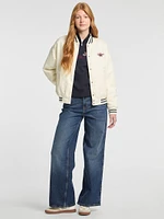 Eco Embroidered Varsity Jacket