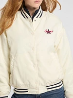 Eco Embroidered Varsity Jacket