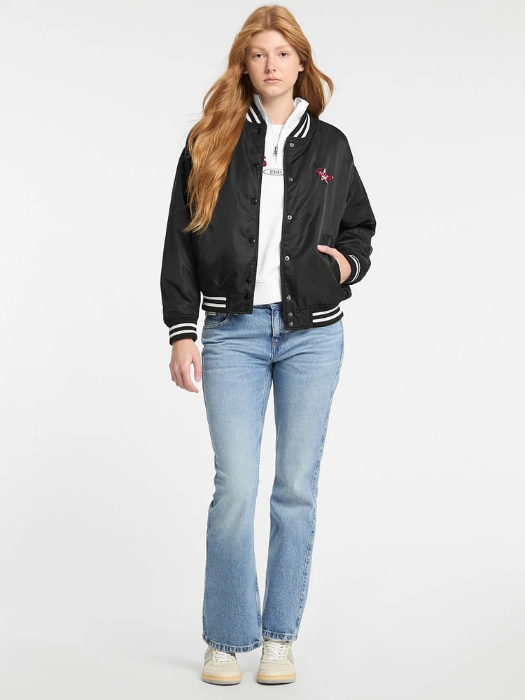 Eco Embroidered Varsity Jacket