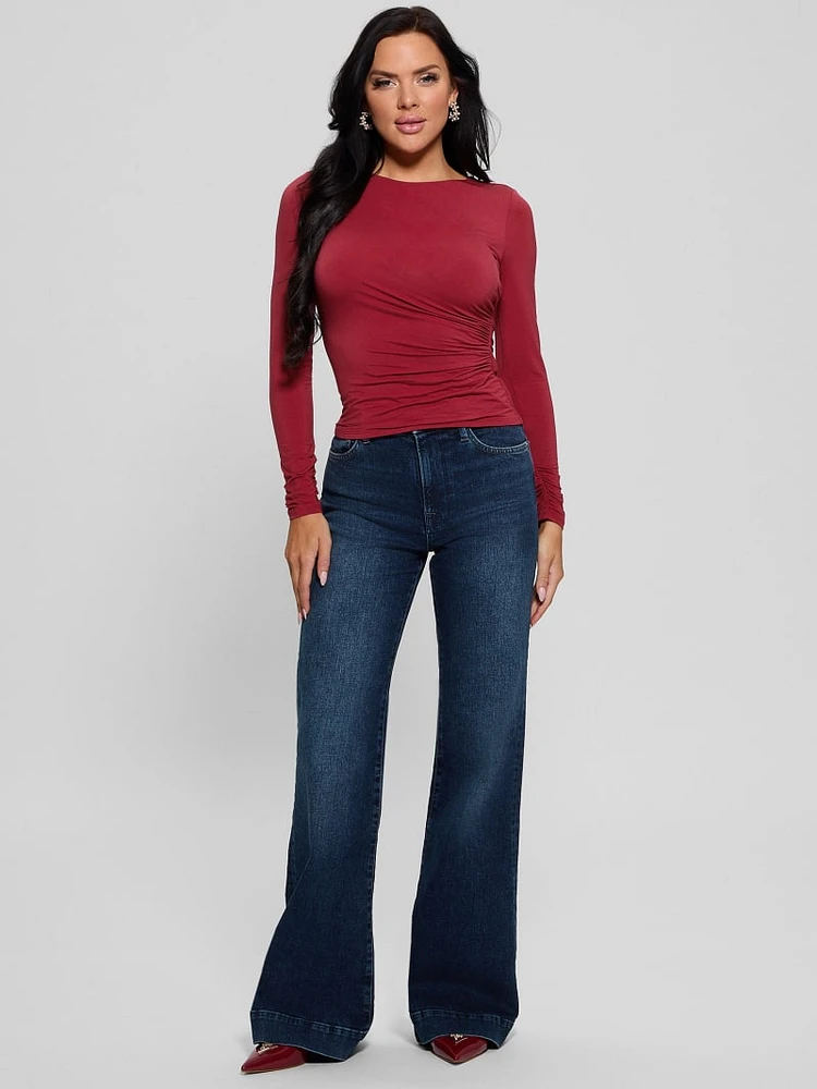 Eco Noelle Shirred Top