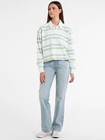 Eco Striped Rugby Polo Shirt