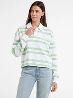 Eco Striped Rugby Polo Shirt