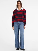 Eco Striped Rugby Polo Shirt
