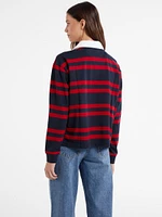 Eco Striped Rugby Polo Shirt