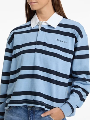 Eco Striped Rugby Polo Shirt