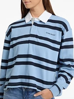 Eco Striped Rugby Polo Shirt