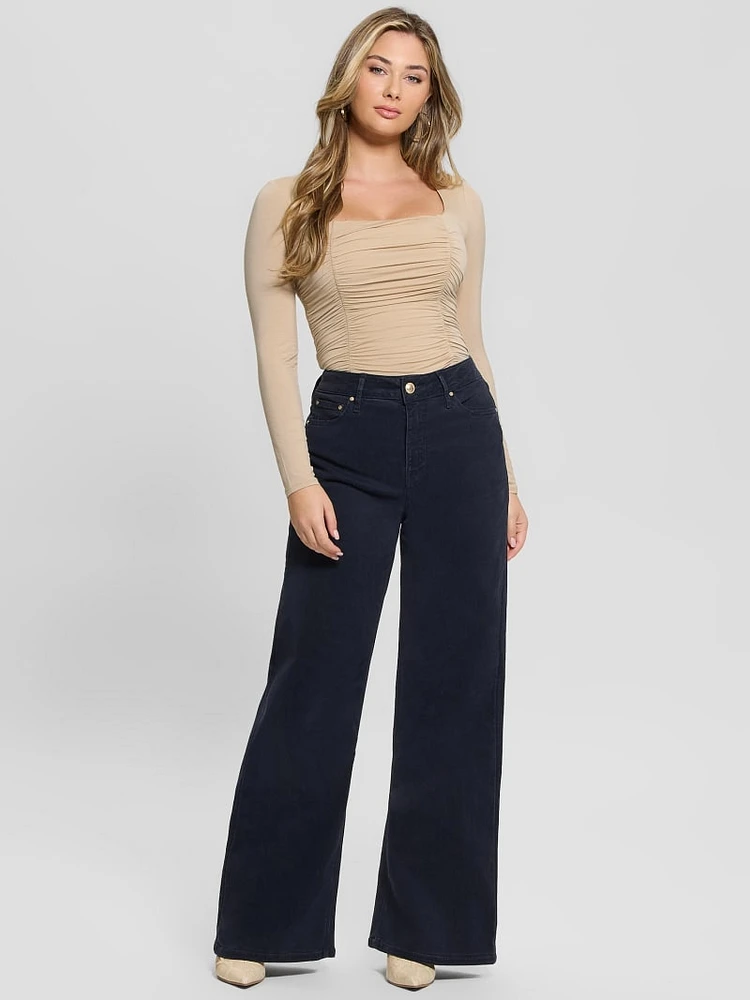 Eco Adrianna Shirred Top