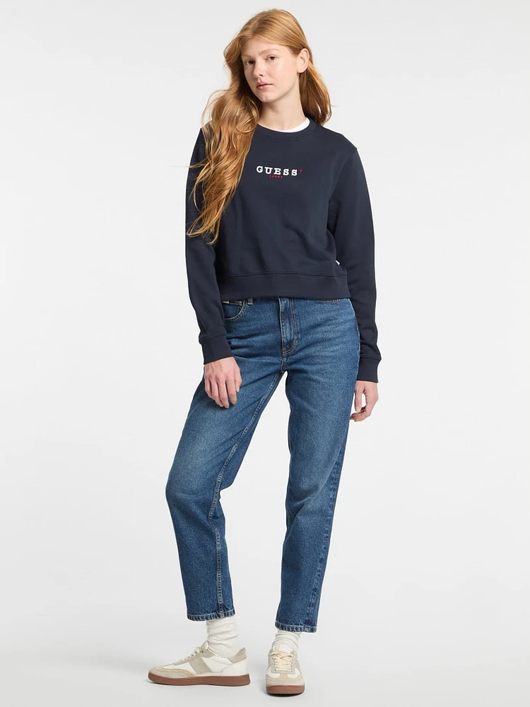 Eco Crewneck Embroidered Sweatshirt