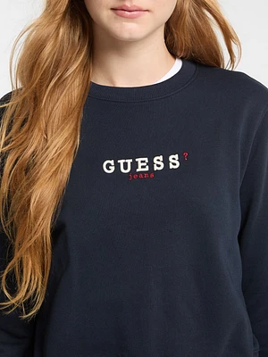 Eco Crewneck Embroidered Sweatshirt