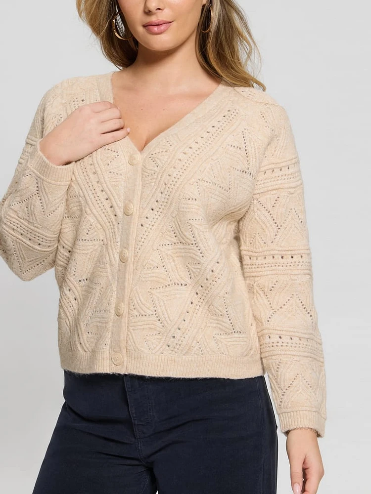 Amelia Pointelle Cardigan