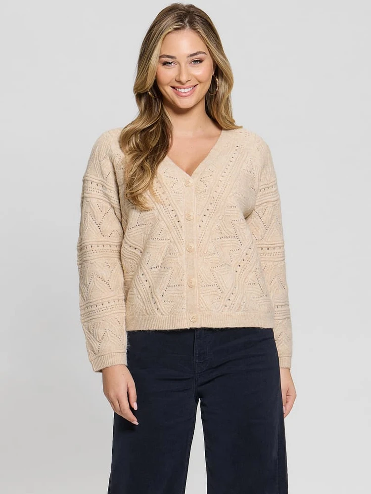 Amelia Pointelle Cardigan