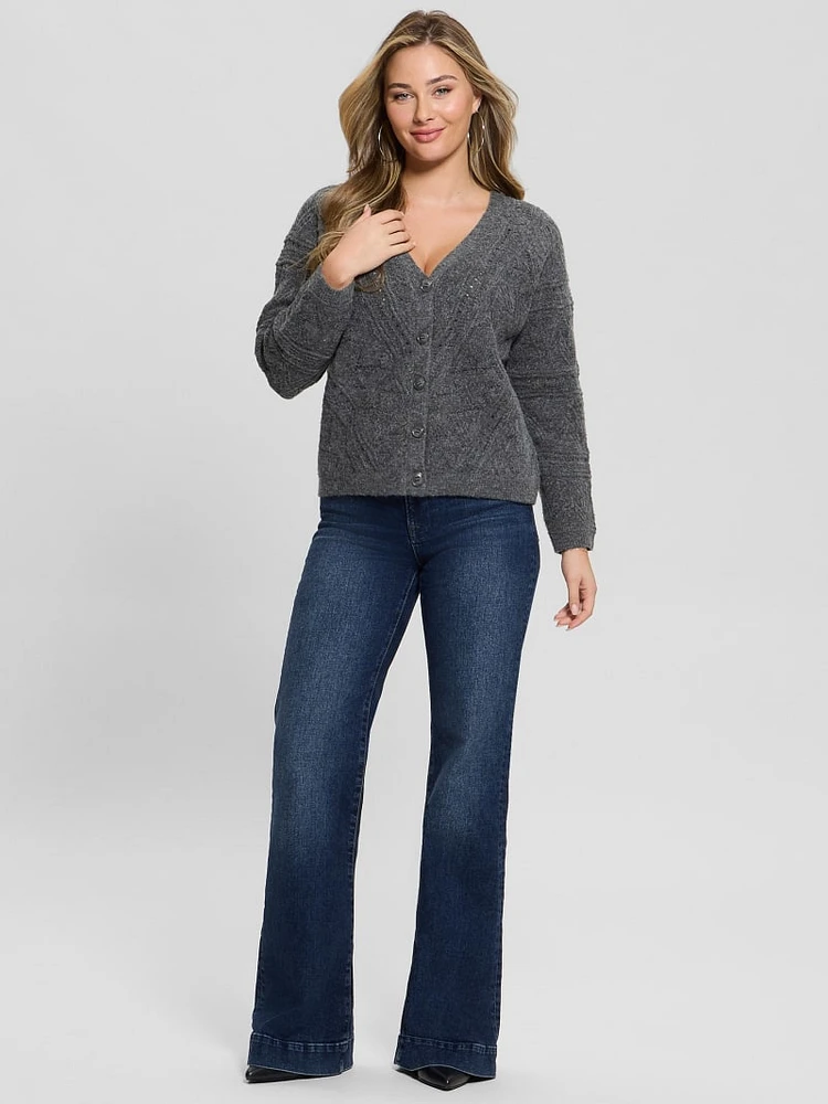 Amelia Pointelle Cardigan