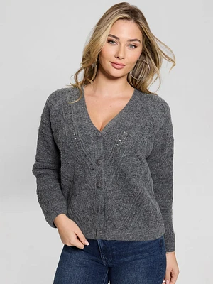 Amelia Pointelle Cardigan