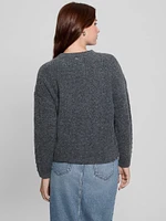 Sylvie Alpaca-Blend Pointelle Sweater