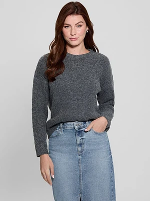 Sylvie Alpaca-Blend Pointelle Sweater