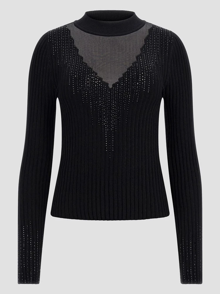 Alice Rhinestone Sweater Top