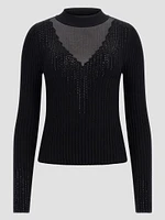 Alice Rhinestone Sweater Top