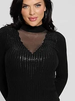 Alice Rhinestone Sweater Top