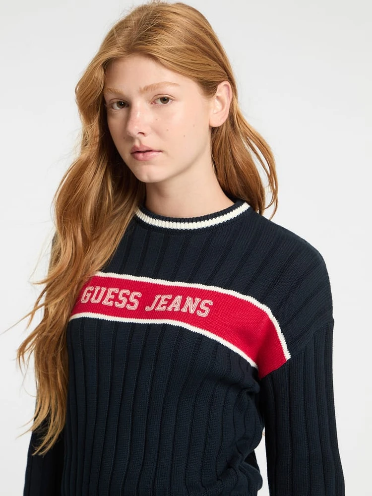 Eco Crewneck Ribbed Sweater