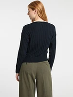 Eco Crewneck Ribbed Sweater