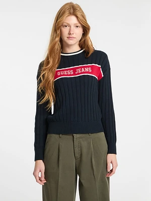 Eco Crewneck Ribbed Sweater