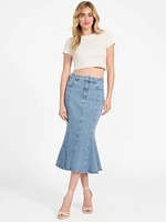 Denim Midi Skirt