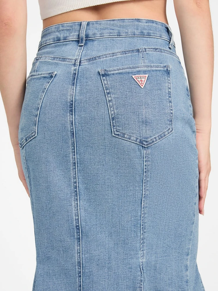 Denim Midi Skirt