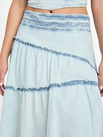 Eco Tanya Denim Maxi Skirt