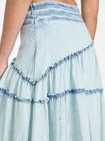 Eco Tanya Denim Maxi Skirt