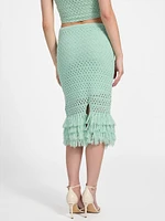 Eco Luca Fringe Hem Skirt