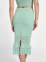 Eco Luca Fringe Hem Skirt