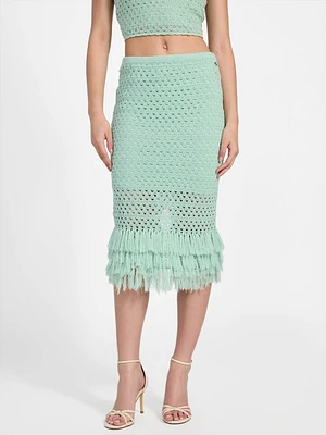 Eco Luca Fringe Hem Skirt