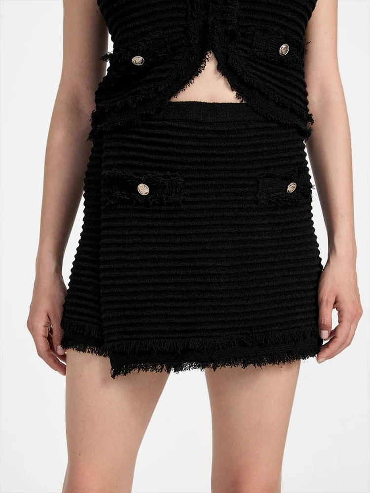 Eco Malina Ottoman Bouclé Skort