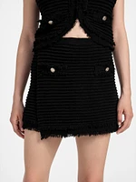 Eco Malina Ottoman Bouclé Skort
