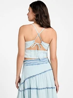 Niki Denim Crop Top