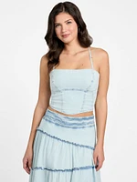Niki Denim Crop Top