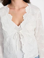 Aida Embroidered Top