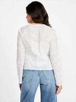 Aida Embroidered Top