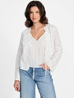 Aida Embroidered Top