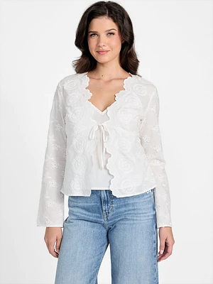 Aida Embroidered Top
