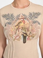Eco Parakeet Corset Tee