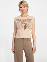Eco Parakeet Corset Tee