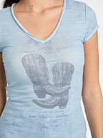 Bling V-Neck Tee